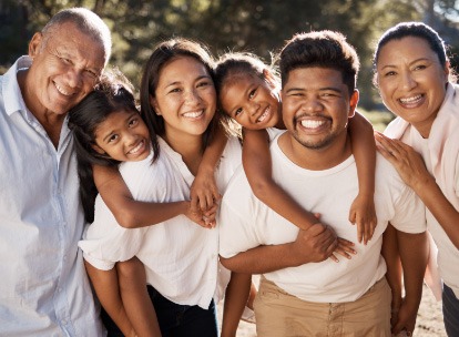 smiling family
